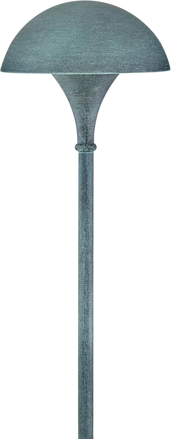 Hinkley Mushroom 120V Landscape Aluminum Path Light, Verde Finish