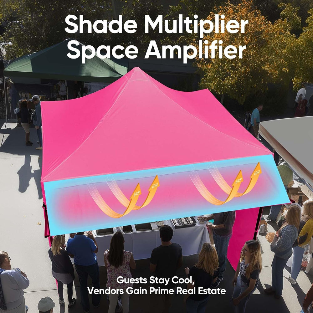 Quictent 10x10 Heavy Duty Pop up Canopy Tent with 3 Removable Sidewalls