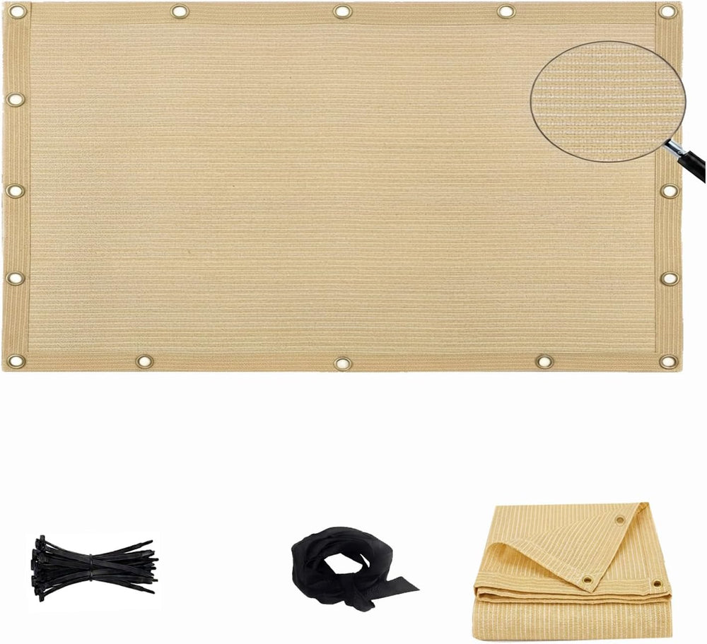 90% Sun Shade Cloth 8x25FT Heavy Duty Shade Cover Grommets