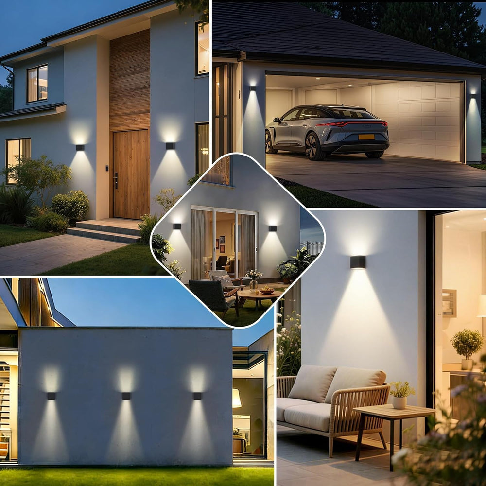 SOTTLOT Solar Wall Lights, Up and Down Solar Light Outdoor Waterproof