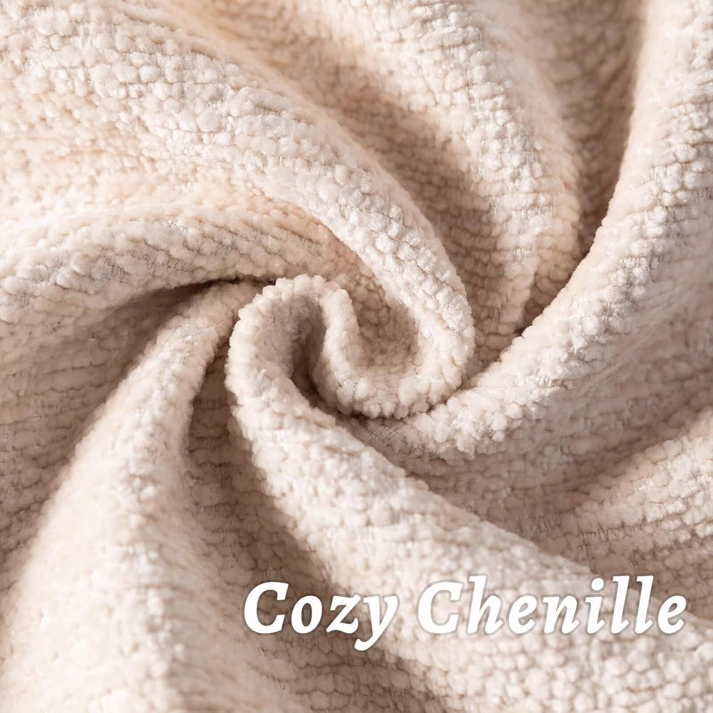 Decorative Throw Pillow Covers 26x26 Chenille Boho Pillowcase