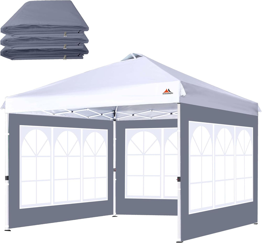 SCOCANOPY Church Window Sidewall for 10x10 Canopy Frame, 3 Pack Sunwalls Only...