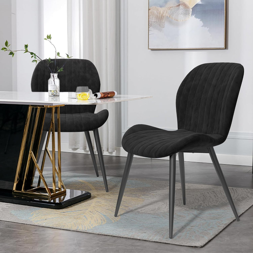 Dining Chairs Set of 6 Modern Velvet Dining Room Chairs Upholstered Dining Ch...