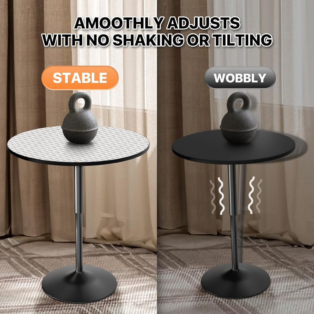 Magshion 31" Round Bar Table Height Adjustable 26"-35" Pub Tab...