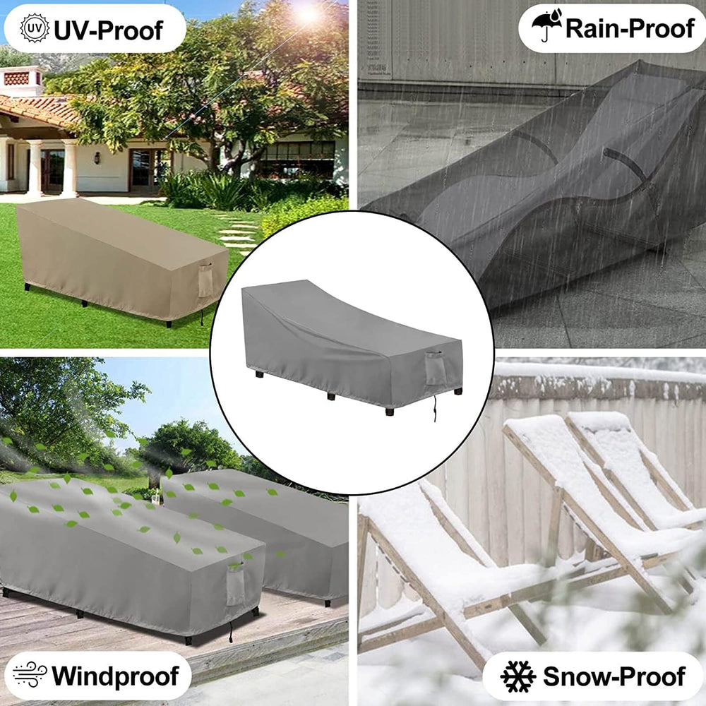 OutdoorLines Waterproof Patio Chaise Lounge Chair Cover
