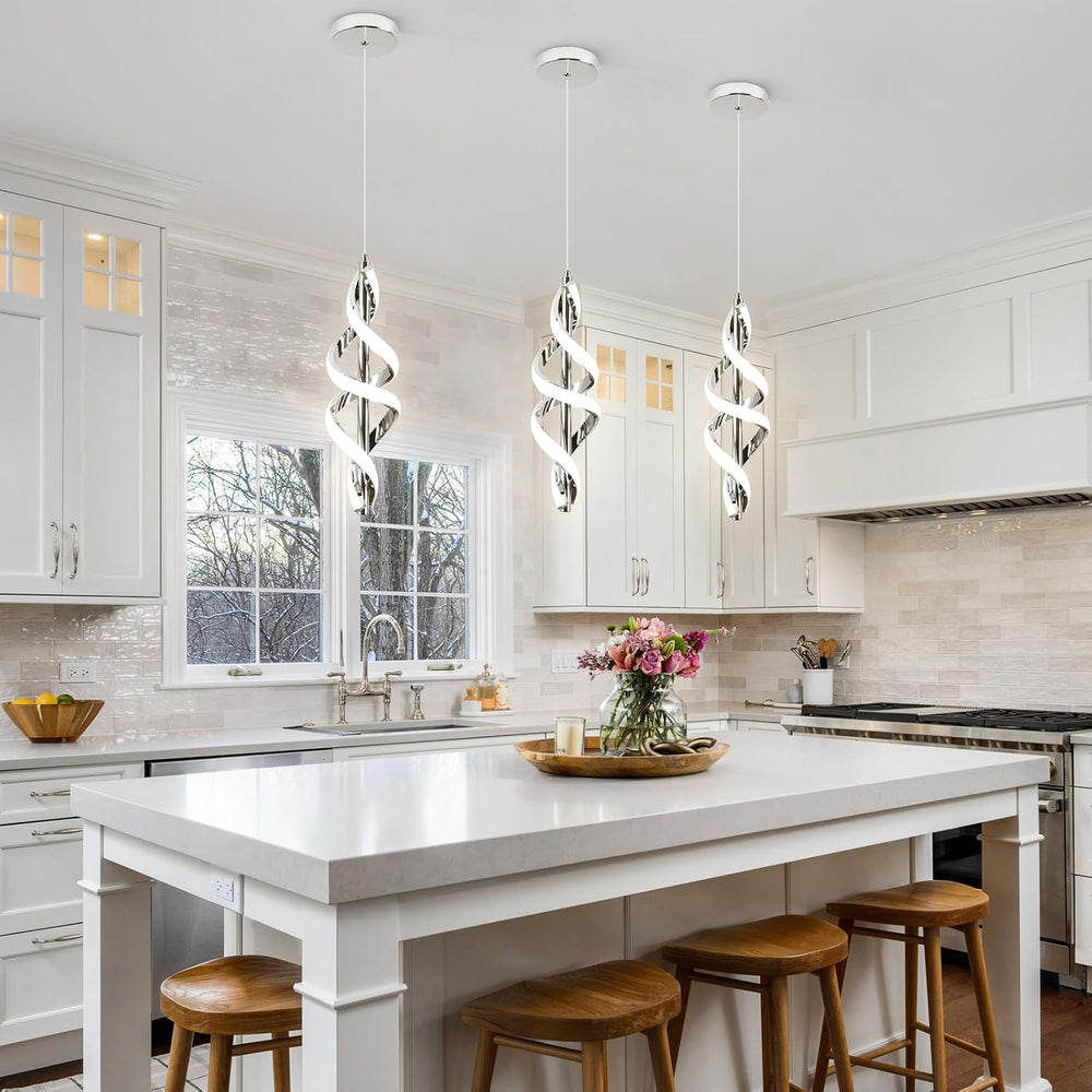 Pendant Light,4000K Modern LED Pendant Lights Kitchen Island,Adjustable Penda...