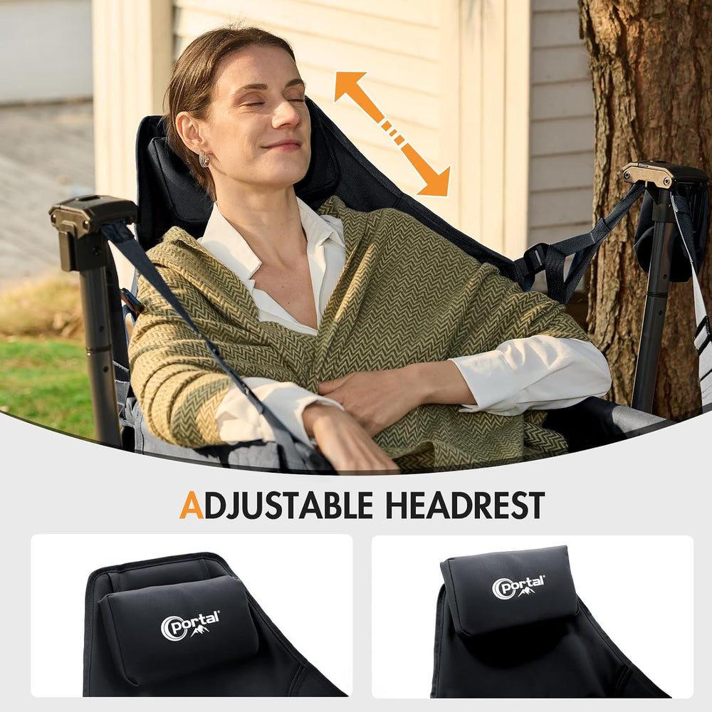 Portal Hammock Camping Chair Heavy Duty 400lbs - Breathable Mesh Outdoor Swin...