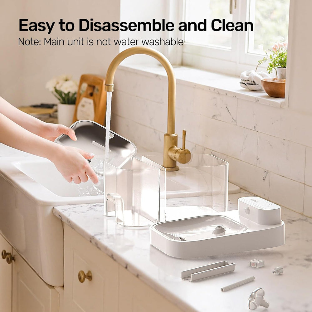 2026 Latest Cat Water Fountain, No Filter Cotton, App Monitoring Wastewater S...