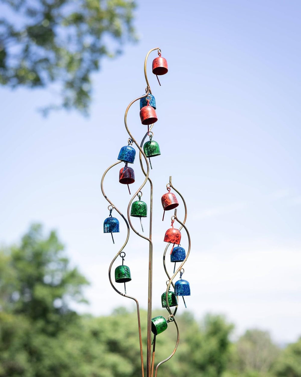 Happy Gardens Bell Spiral Garden Stake Multicolor