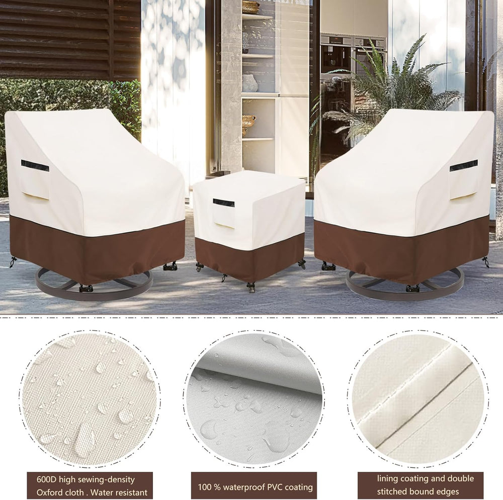 Patio Furniture Set Covers for 3 Piece Outdoor Bistro,Waterproof 100% Outdoor...