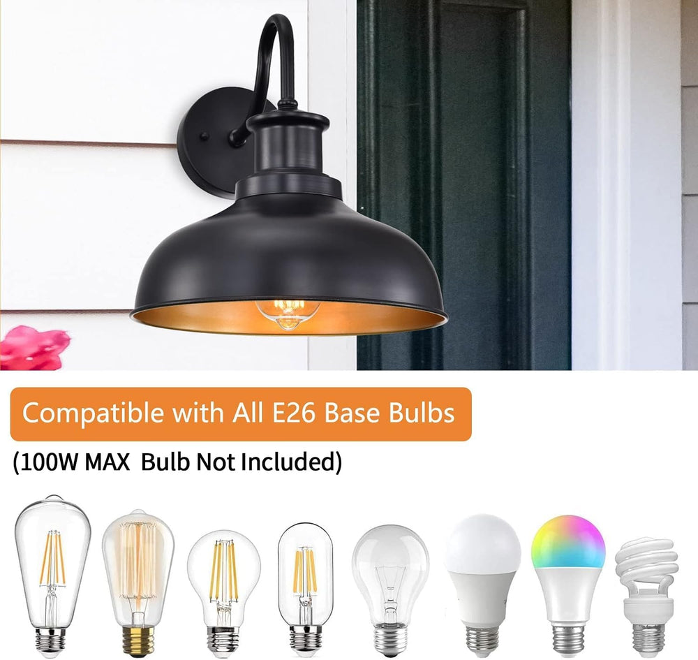 Outdoor Barn Lights, Farmhouse Outdoor Wall Sconces, Rustic Exterior Wall Mou...