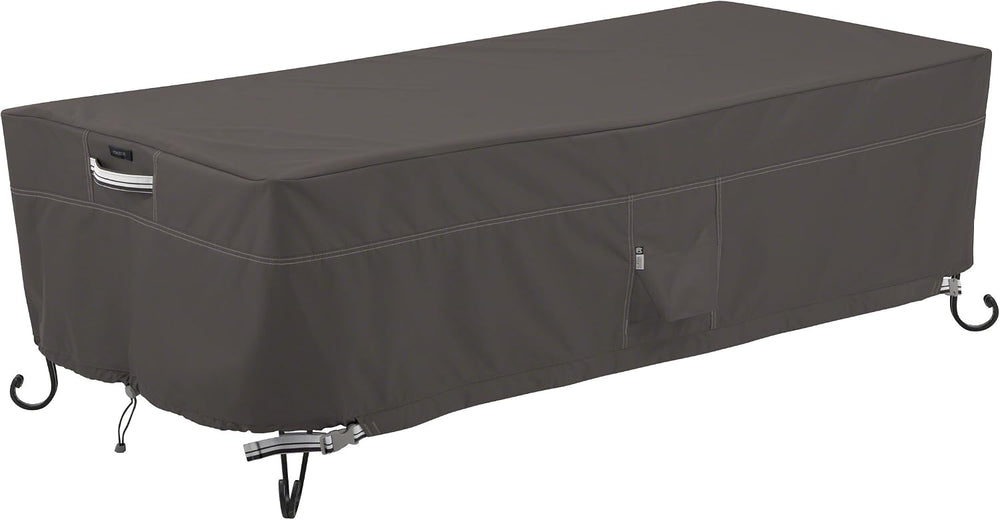 Classic Accessories Ravenna Water-Resistant 60 Inch Rectangular Fire Pit Tabl...