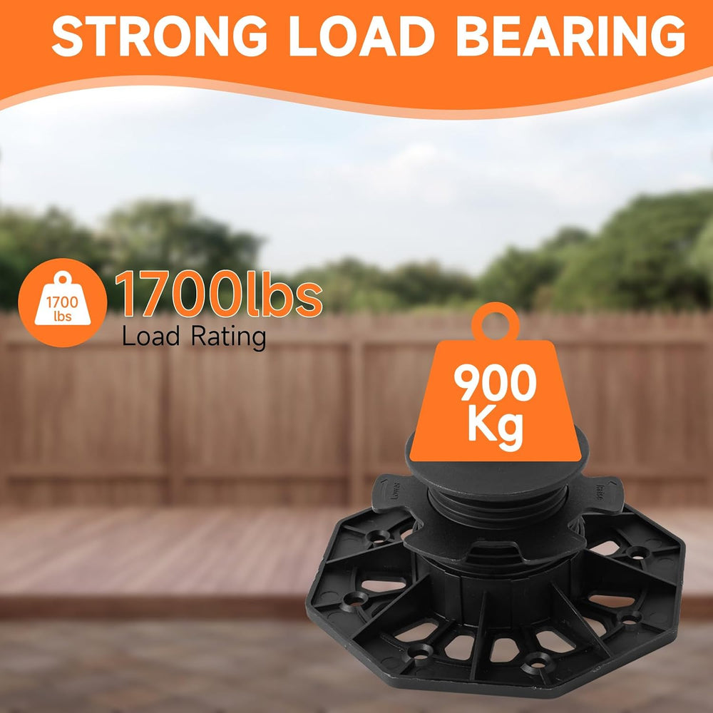 24 Pack Adjustable Deck Support Pedestal, 1-3/16'' to 2-3/4''...