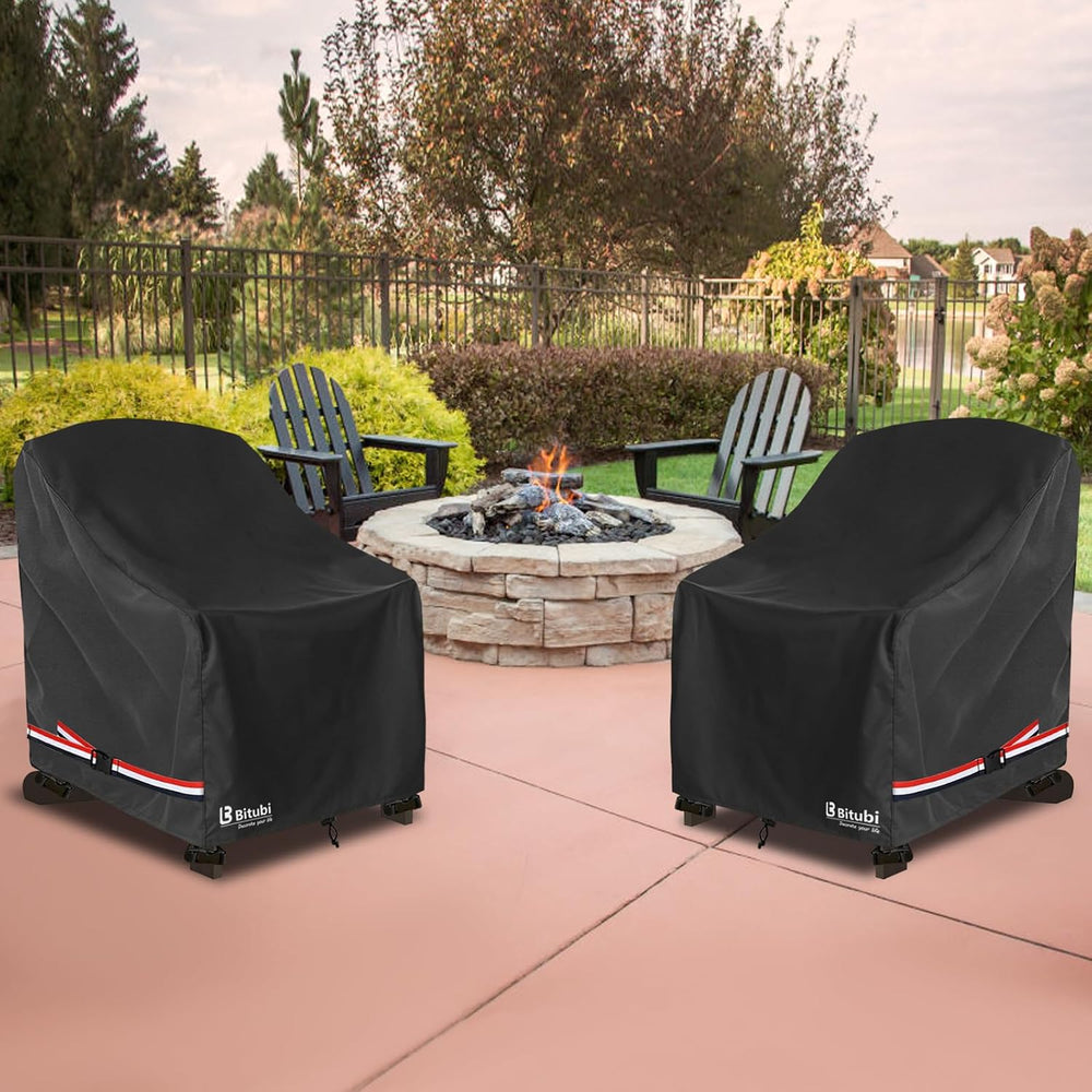 Bitubi Waterproof 2 Pack Patio Adirondack Chair Cover for Outdoor Chair Size ...