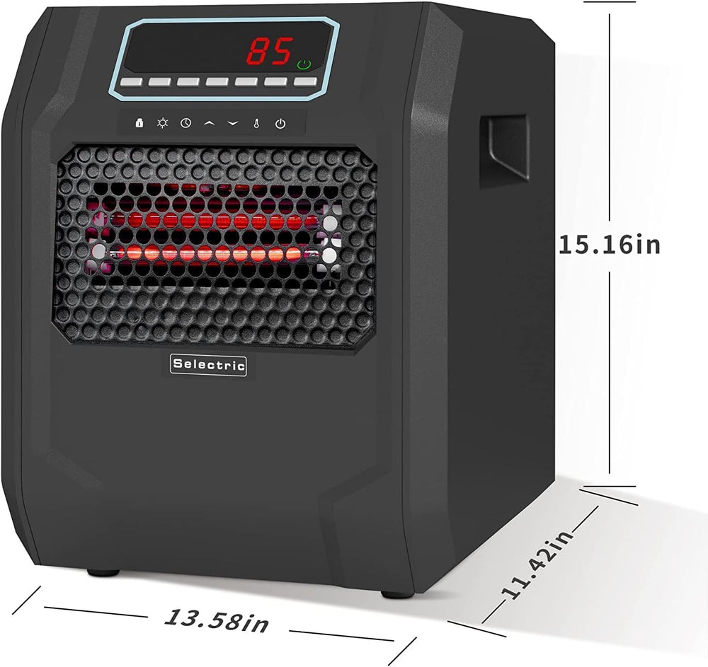 VOLTORB Freestanding Portable Electric Space Heater for Bedroom or Indoor Use...