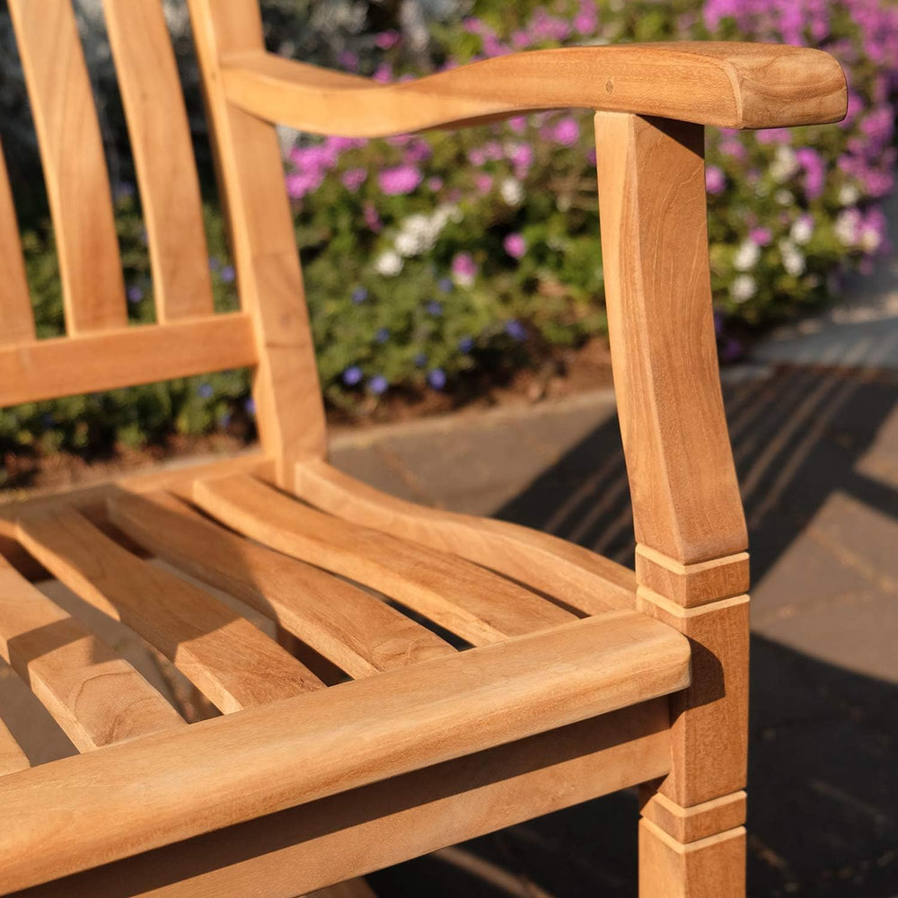 Cambridge Casual Arie Teak Wooden Rocking Chair, Durable Outdoor Rocker for P...