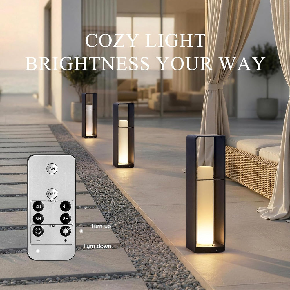 Smart Floor Lamp Dimmable, Solar Lanterns Outdoor with Remote Control