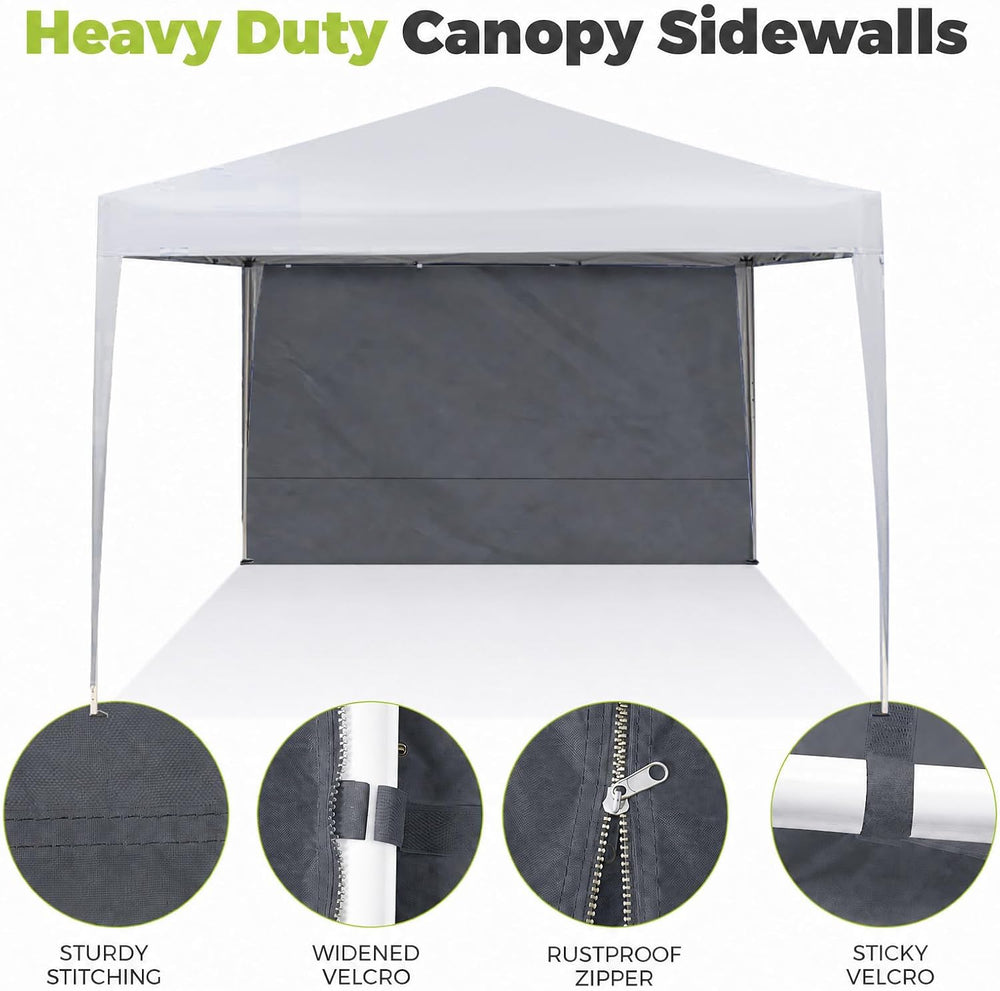 Instant Canopy Sidewalls for Pop Up Canopy Tent, 300D Waterproof Material for...