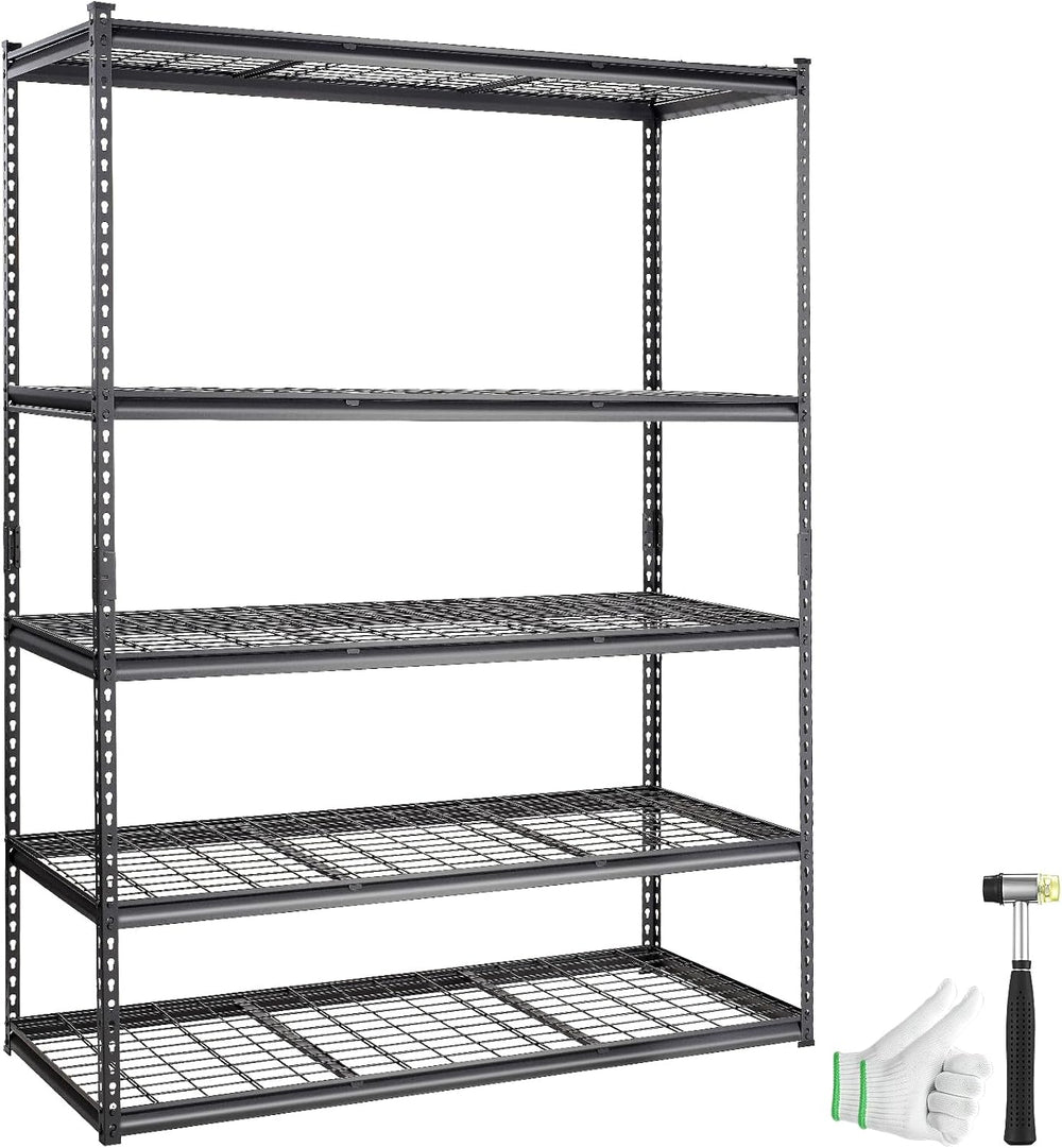 VEVOR Storage Shelving Unit 5-Tier Adjustable 2000 lbs Capacity 60"x24&q...