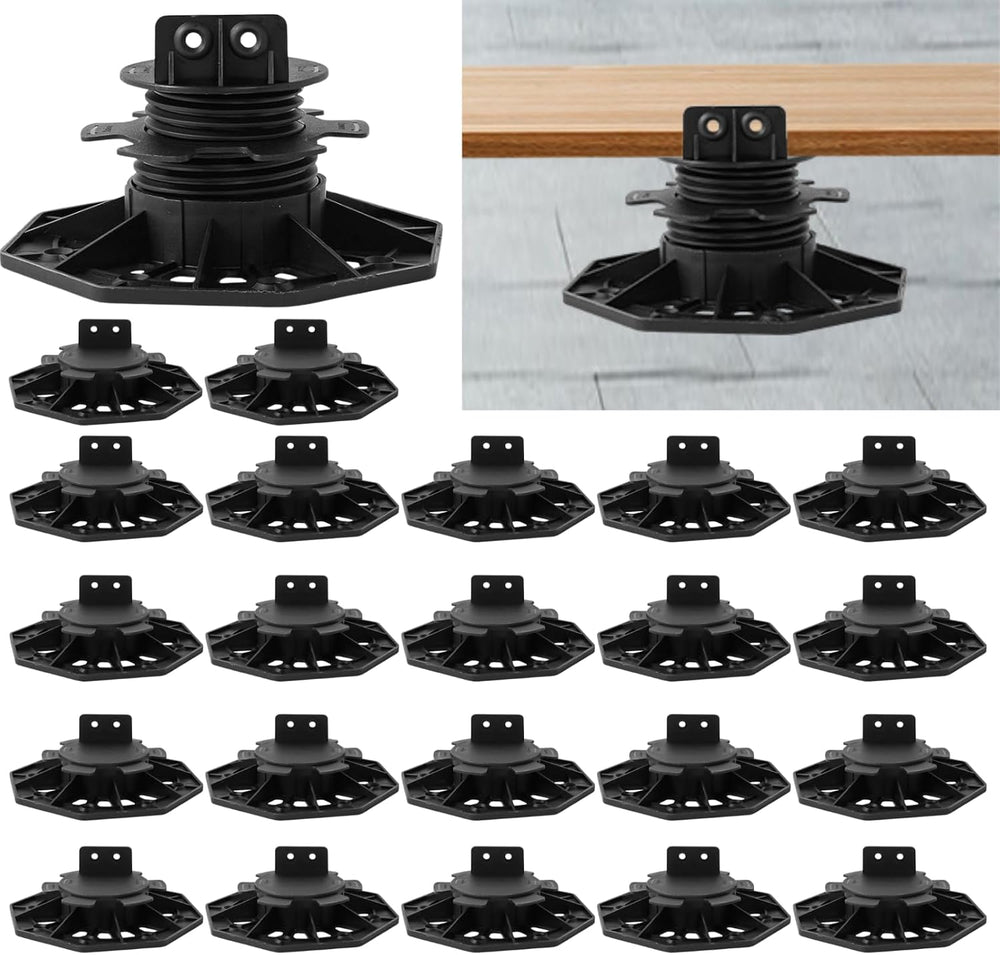 24 Pack Adjustable Deck Support Pedestal, 1-3/16'' to 2-3/4''...