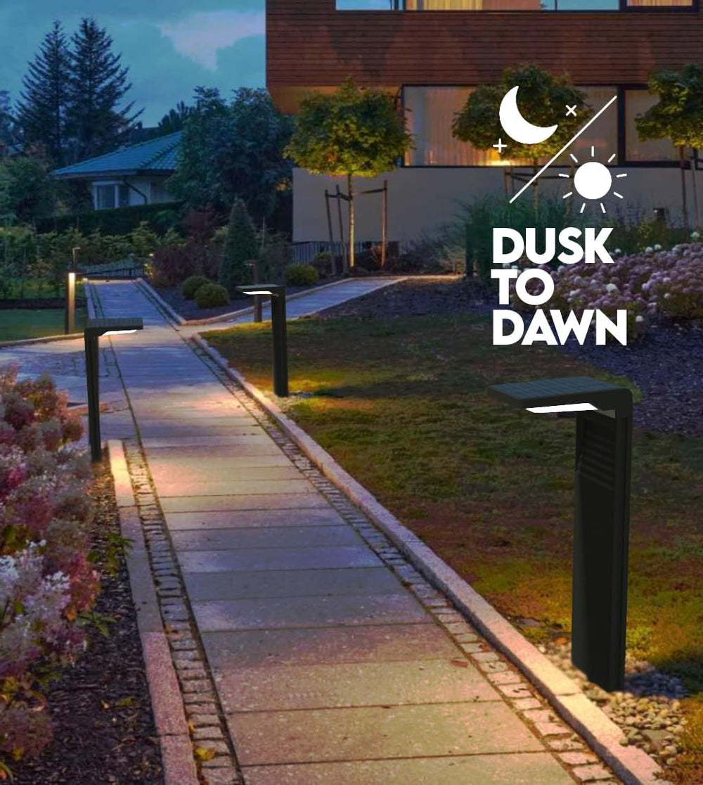 6 Pack Solar Pathway Lights, Dual Warm & Cool White Modes, Waterproof Out...