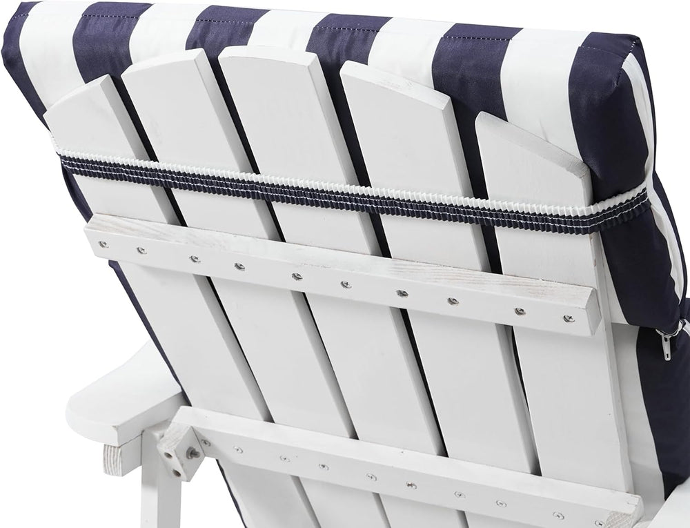 Adirondack Chair High Density Foam Cushions,High Back Outdoor Rocking Chair C...