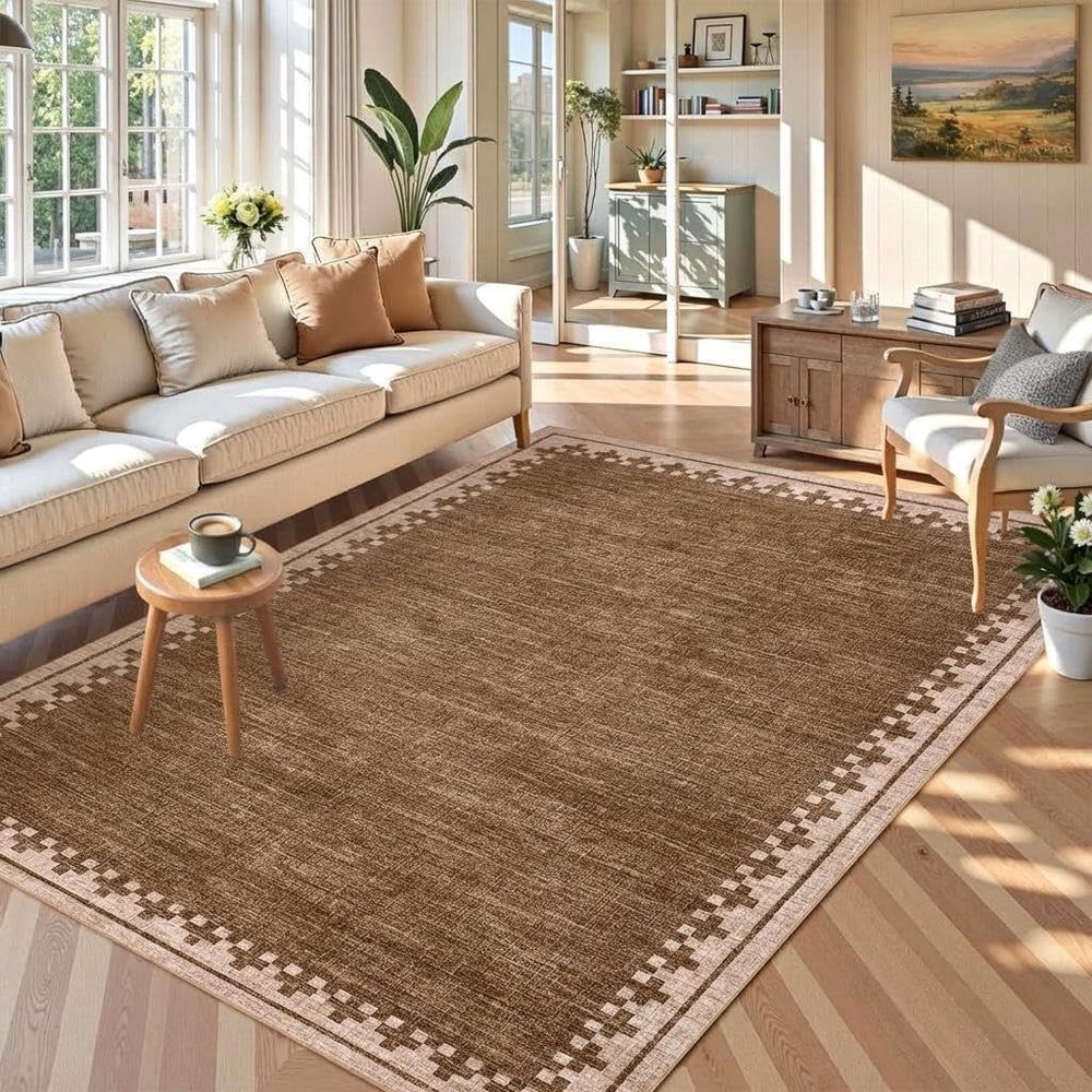 GarveeHome Living Room Rug 4x6 Washable Cross Bordered Soft Throw Carpet