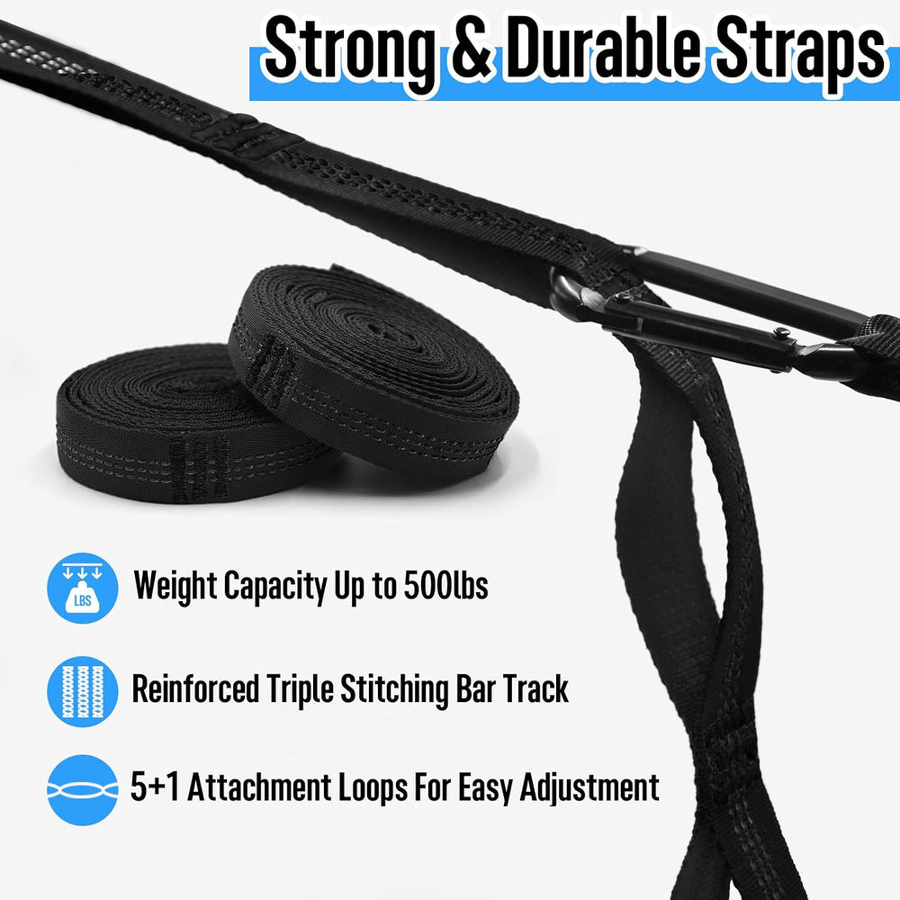 Grassman Camping Hammock Double & Single Portable Hammock with Tree Strap...