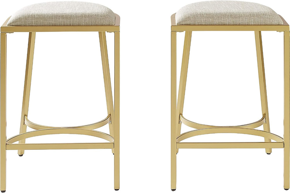 Crosley Furniture Ellery Upholstered Counter Stools, Set of 2