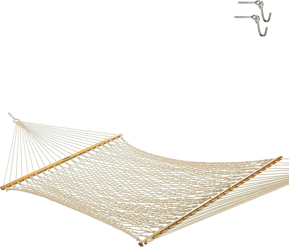 Original Pawleys Island Large Oatmeal DuraCord Rope Hammock – 13 ft. x 55 in....