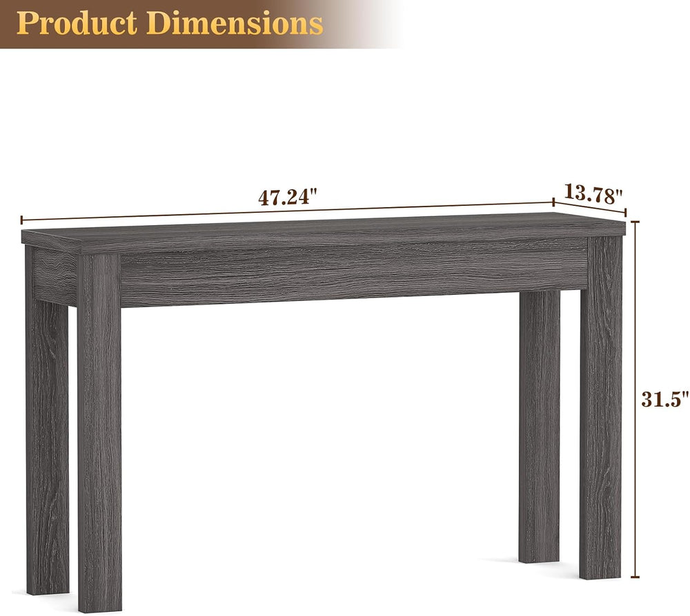 Armocity Console Table for Entryway, 47" Farmhouse Sofa Tables Narrow Long