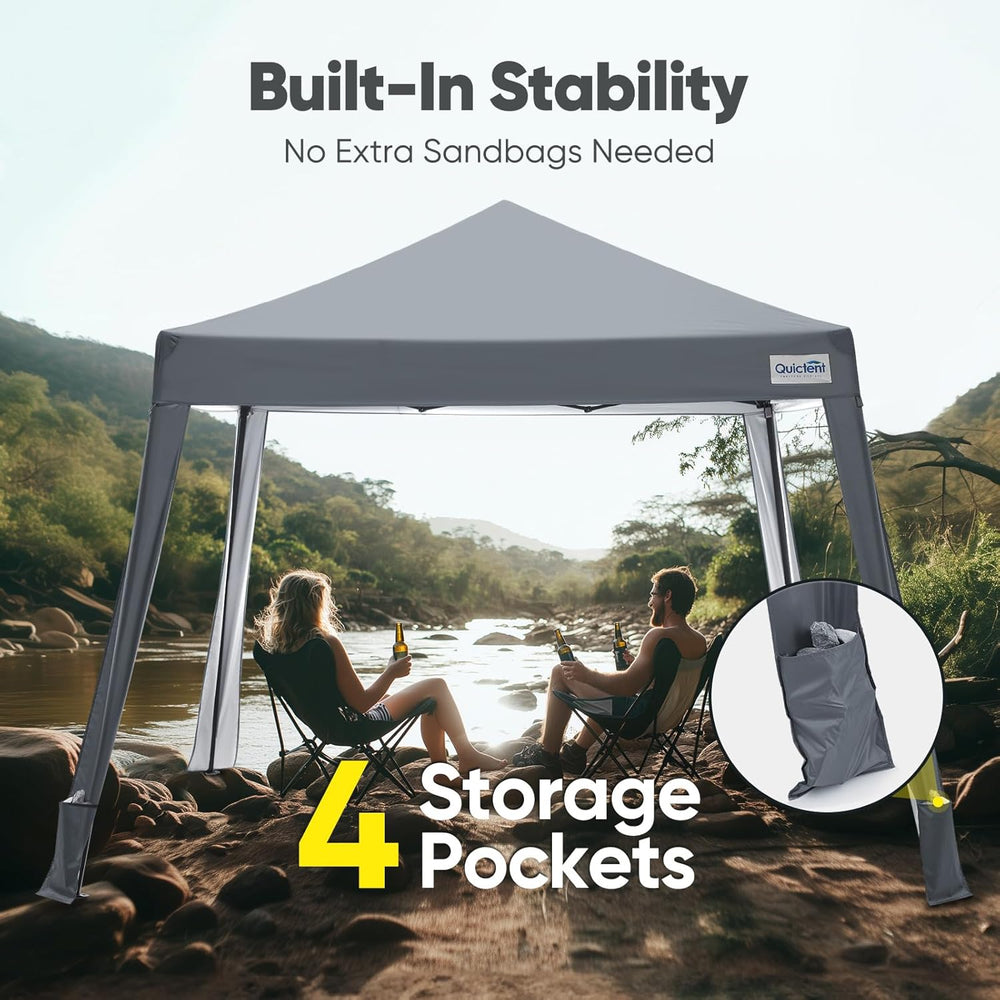 Quictent 10x10 Slant Leg Pop Up Canopy Tent