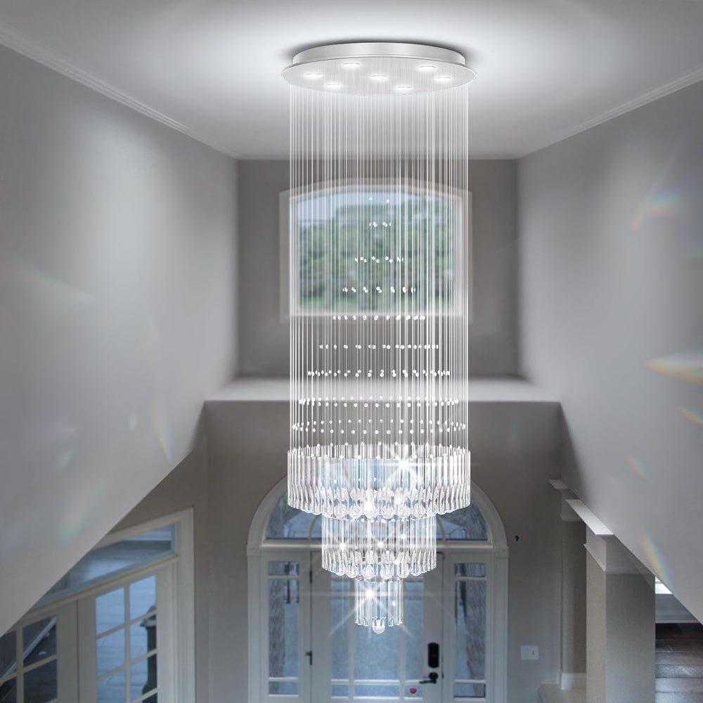 Flashing God D24''XH86'' Large Crystal Chandelier Modern Crys...