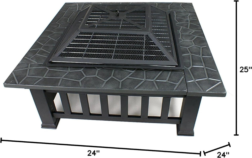 F2C Outdoor Heavy Steel Fire Pit Wood Burning Fireplace Patio Backyard Heater...