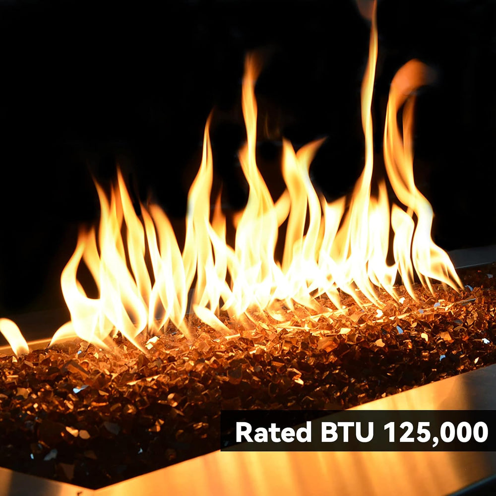 Skyflame 24" x 6" Rectangular Gas Fire Pit H-Burner