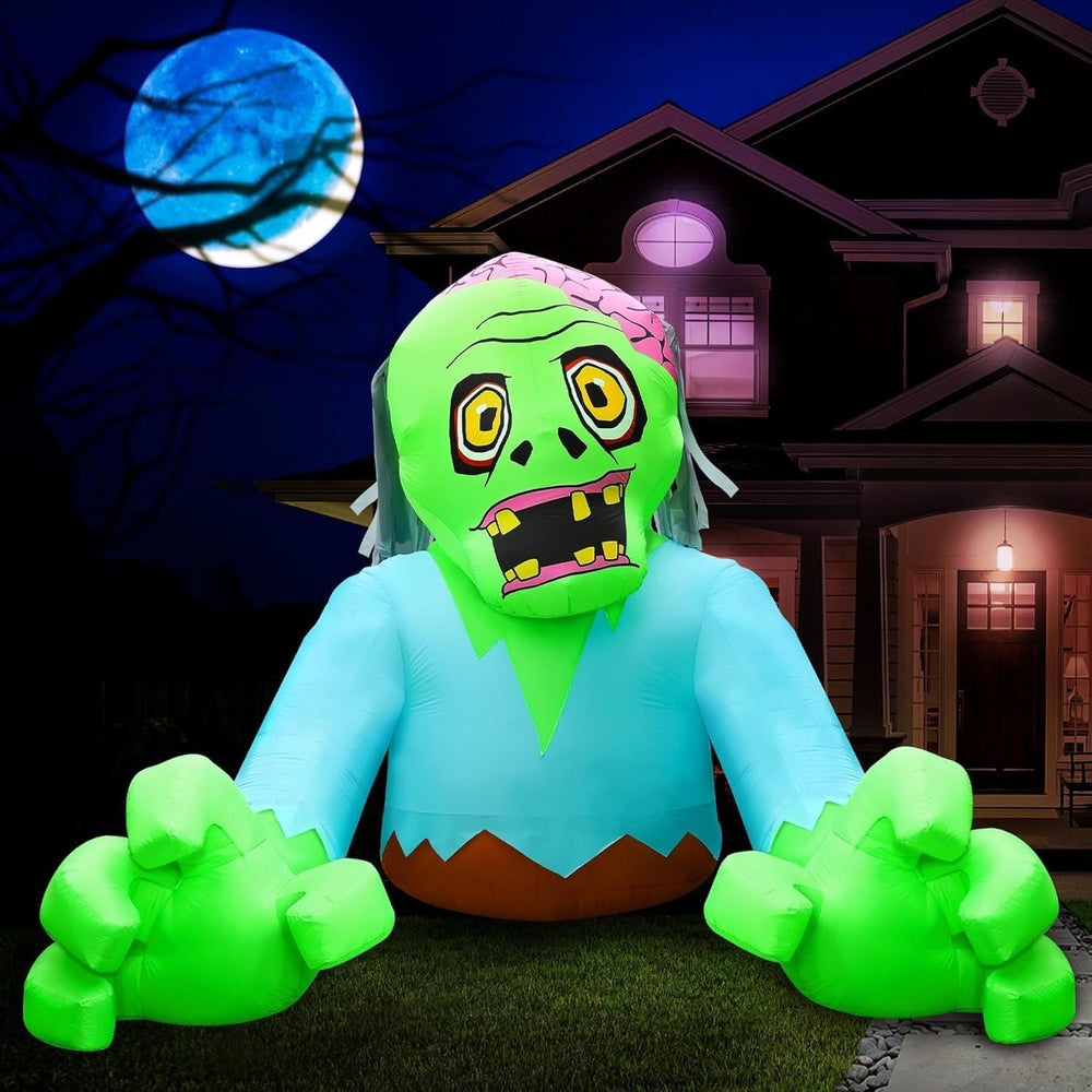 7FT Tall 9FT Wide Halloween Inflatable Zombie Outdoor Decoration