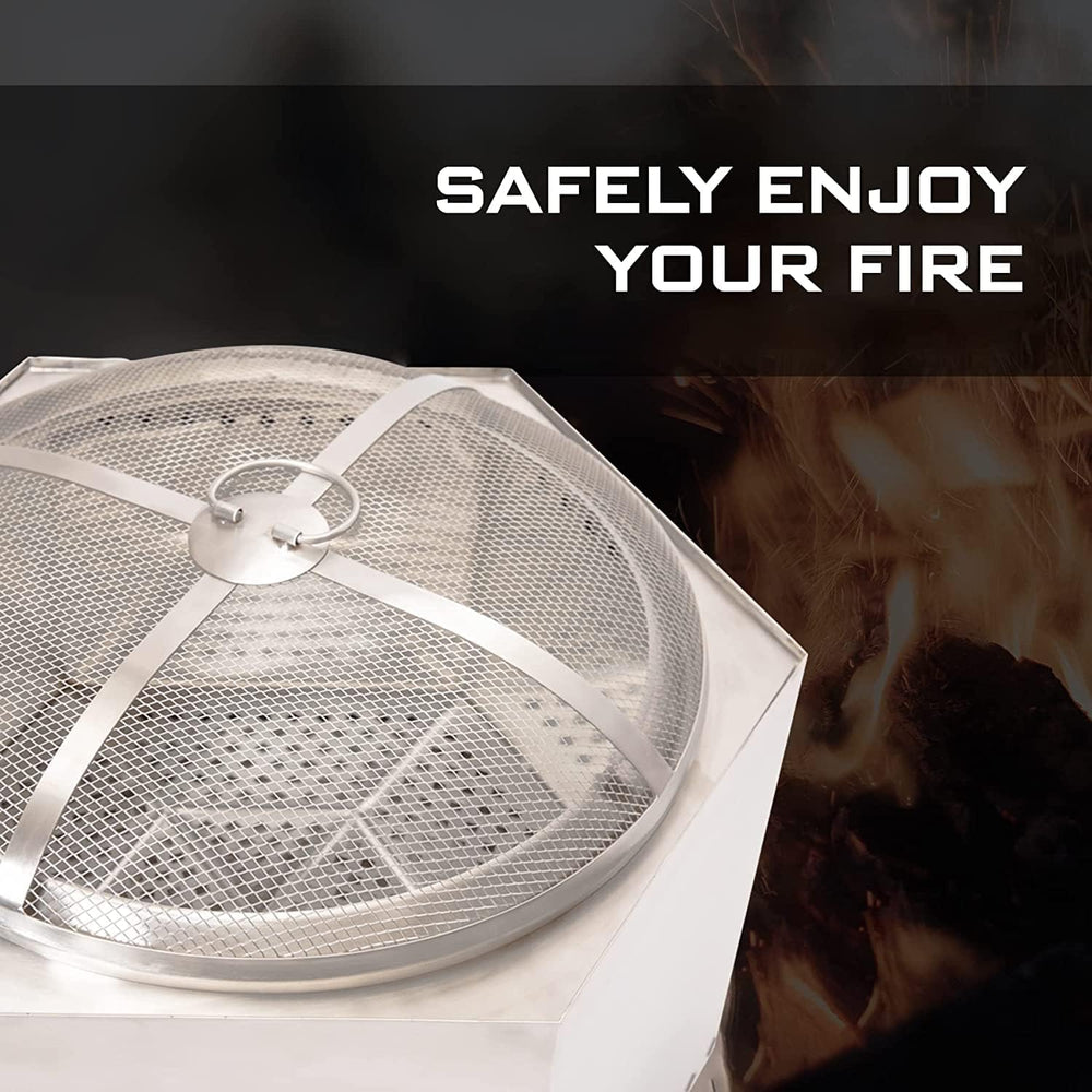Dragonfire 18.5 Inch Universal Stainless Steel Spark Screen, Durable Mesh Sta...