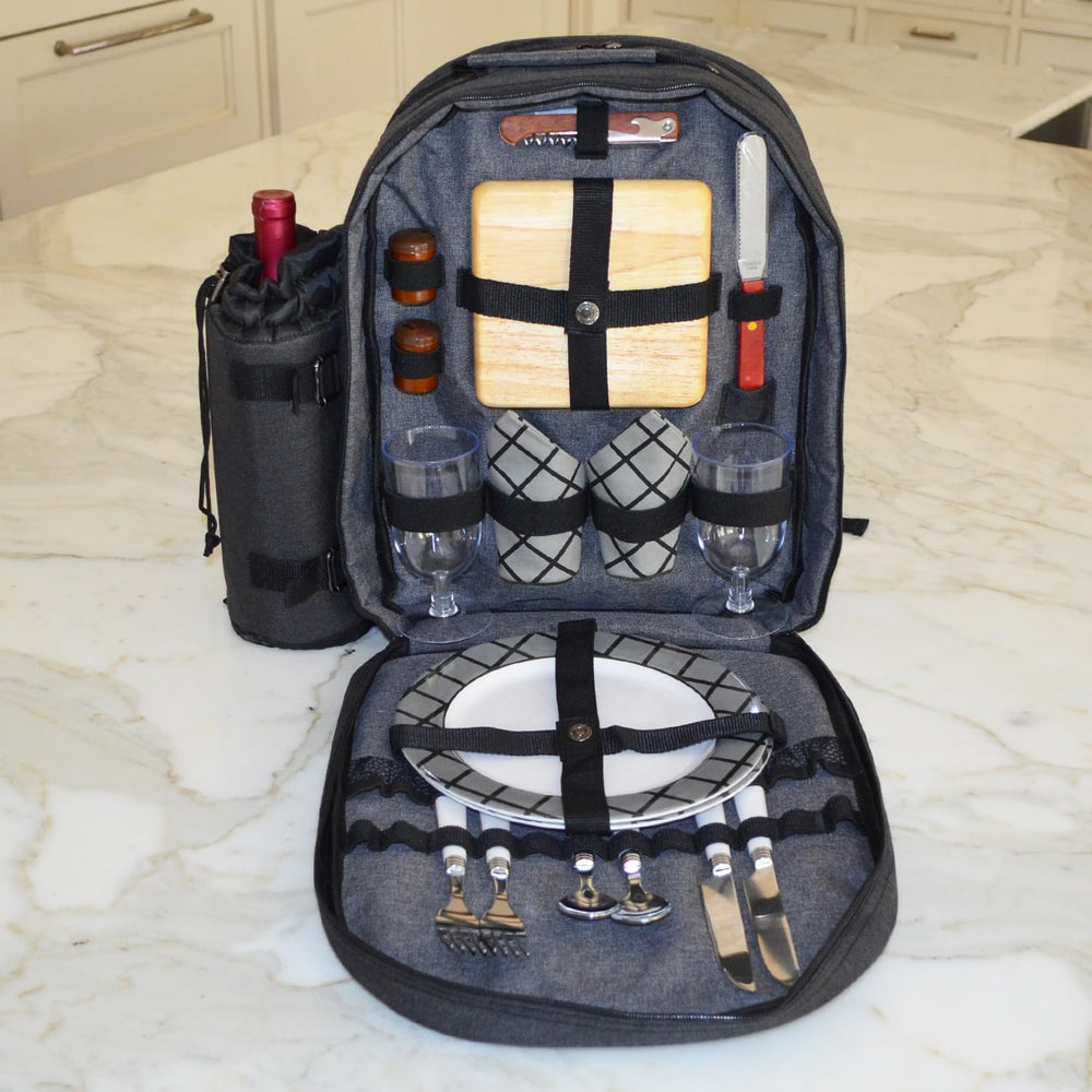Picnic at Ascot Original Equipped 2 Person Picnic Backpack with Cooler & ...