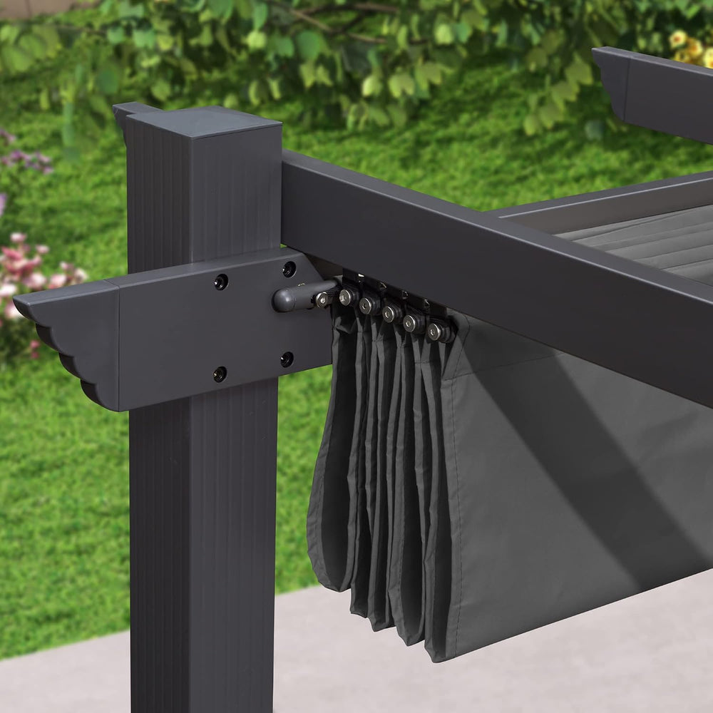 PURPLE LEAF Pergola Shade Cover 10'x12' Replacement Canopy Only, Gray