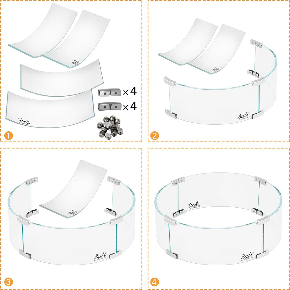 BALI OUTDOORS Fire Pit Wind Guard
