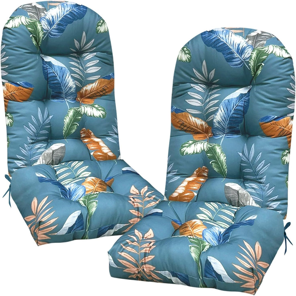 Outdoor Rocking Chair Cushions Set of 2 Floral