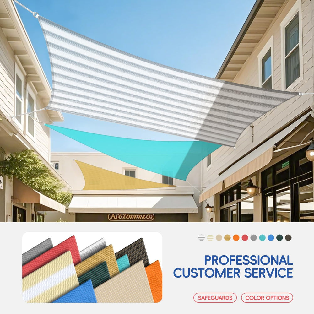 Bynbbur Sun Shade Sail 16'x20' Rectangle Shade Cloth for Garden, Perm...