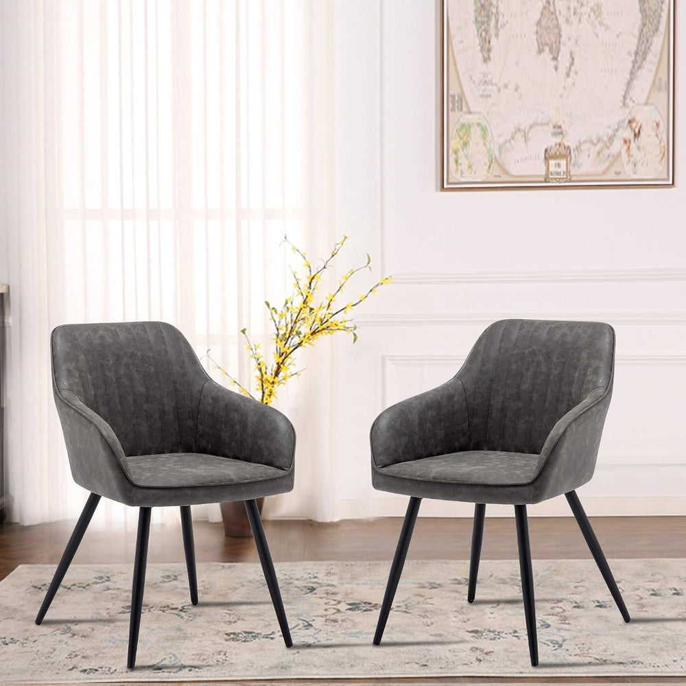 annjoe Faux Leather Accent Chair Arm Chairs Living Room Chairs Leisures Chair...