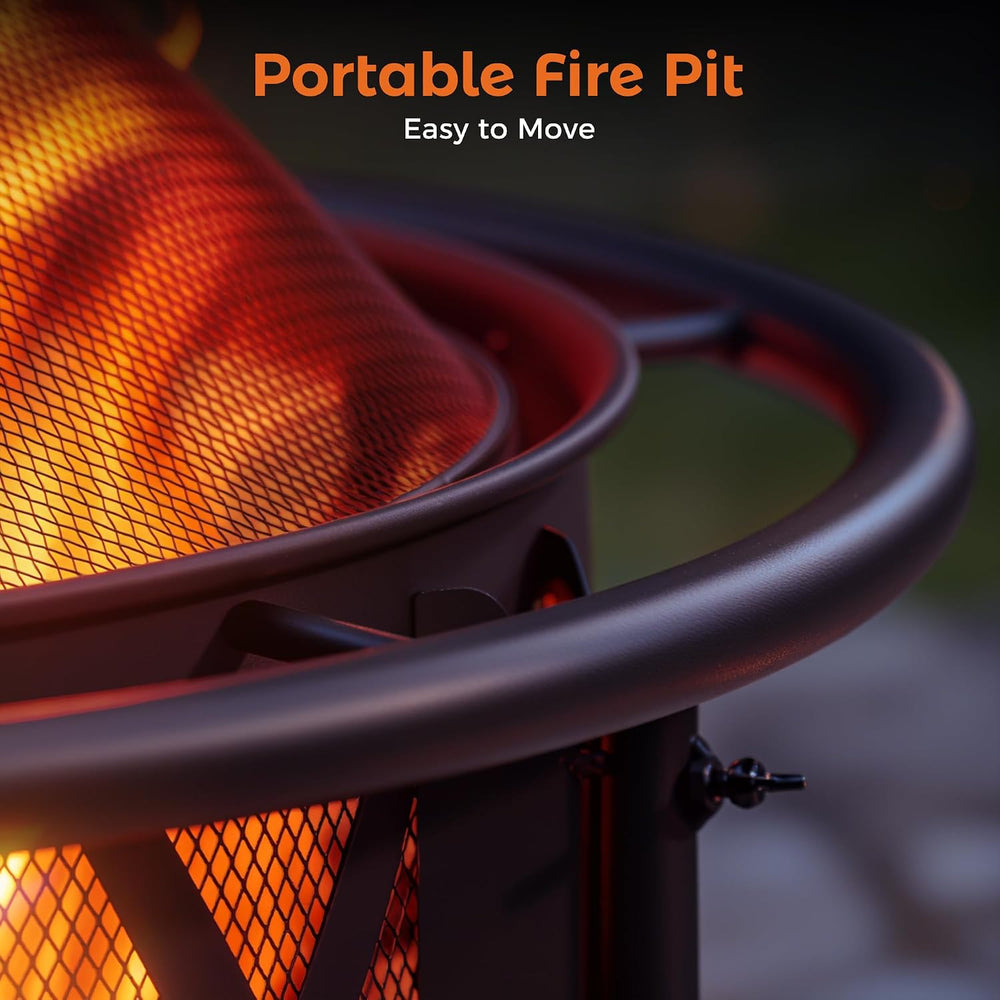 Bali Outdoors Outdoor Fire Pits for Outside Wood Burning Fire Pit for Wood