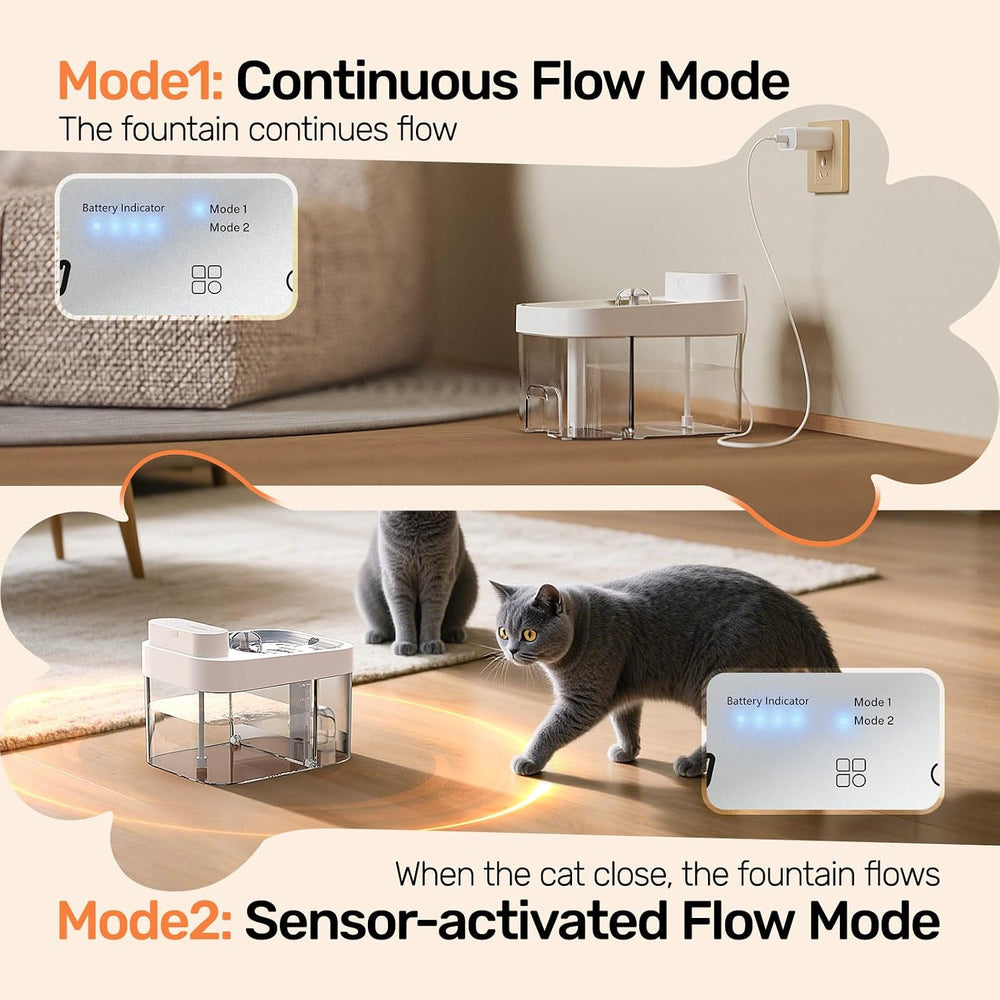 2026 Latest Cat Water Fountain, No Filter Cotton, App Monitoring Wastewater S...