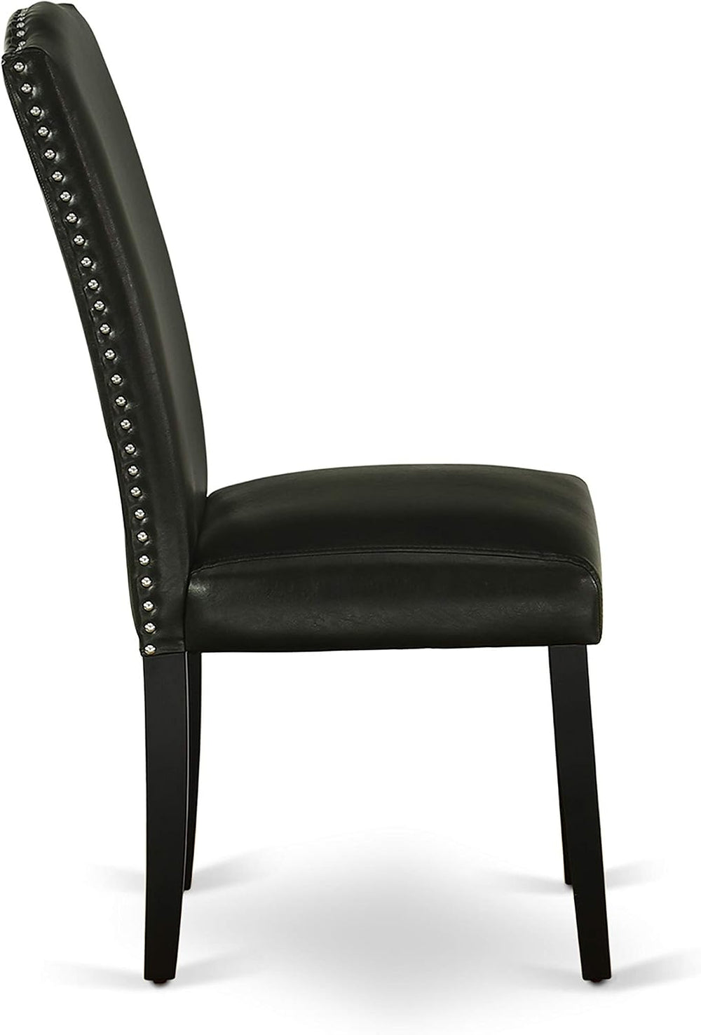 East West Furniture SHEN5-BLK-69 5 Piece Dining Room Table Set Includes a Rou...