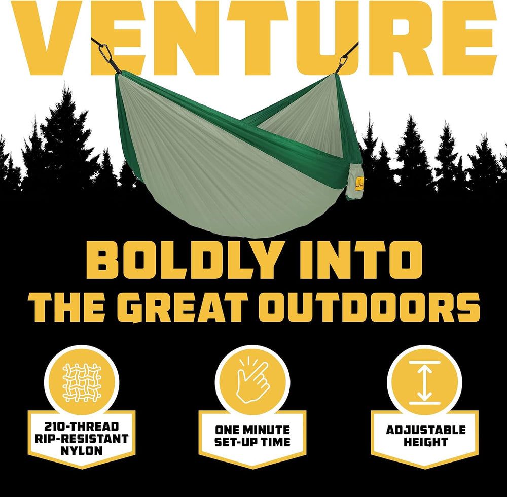 Wise Owl Outfitters Camping Hammock – up to 500lbs Portable Hammock with Tree...