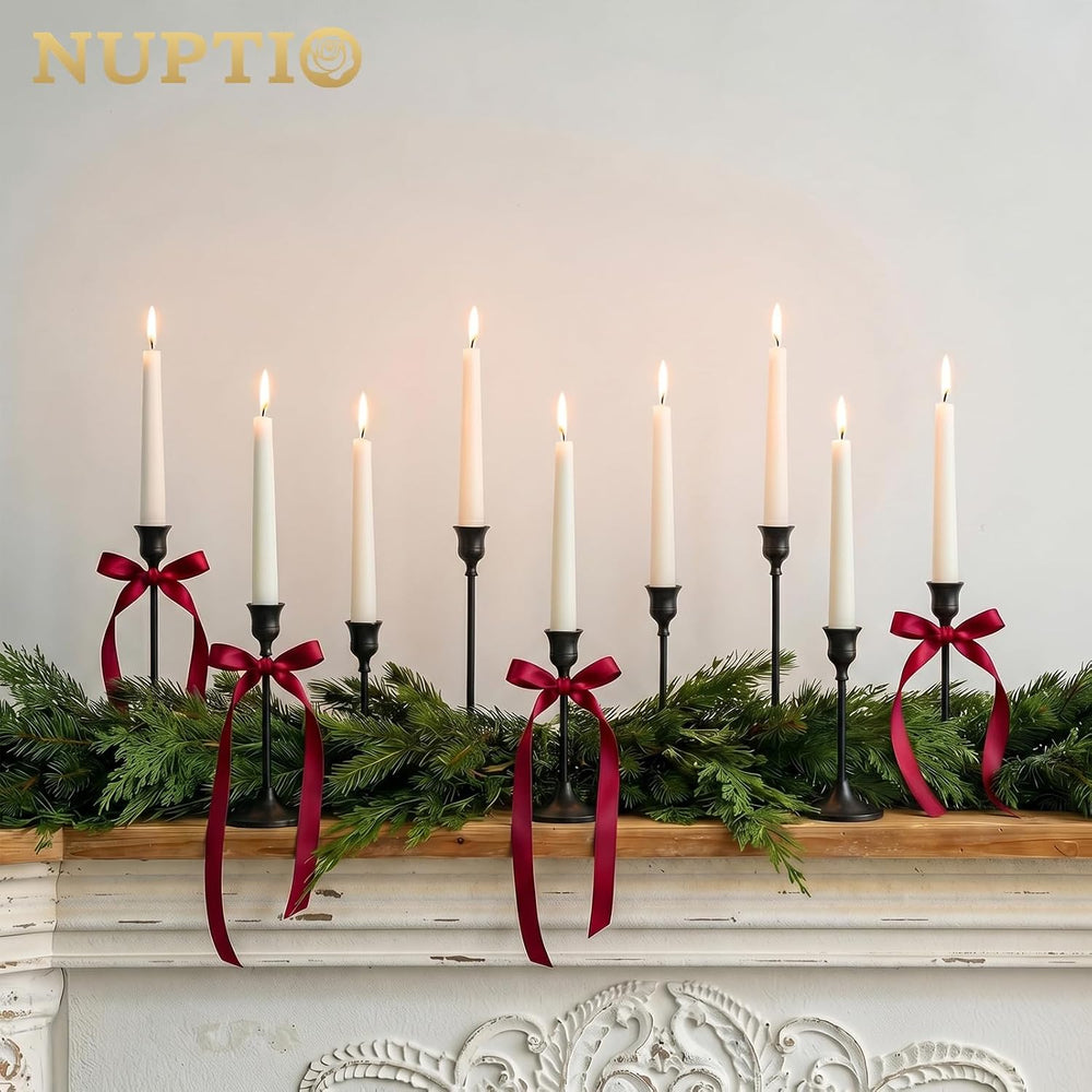 NUPTIO Halloween Candle Holder for Candlestick: Solid Aluminum - Set of 6