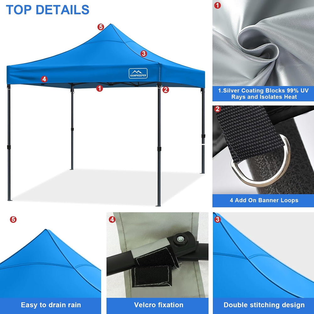 Canopy Replacement Top Cover Roof for 10x10 Peak Straight Leg Canopy Tent