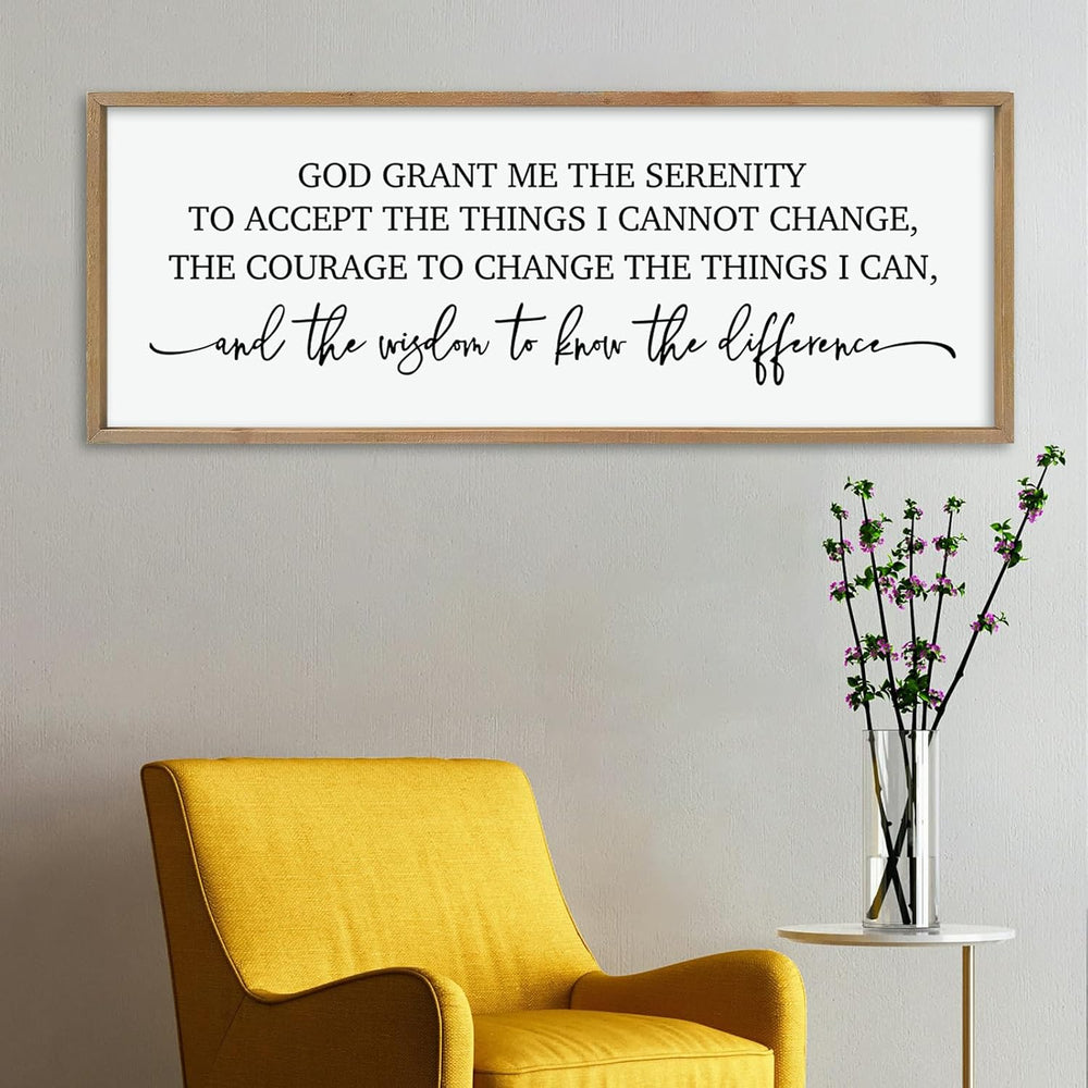 ZZJJHYWGQ Serenity Prayer, Bible Verse Wall Decor, 40''×15'',...